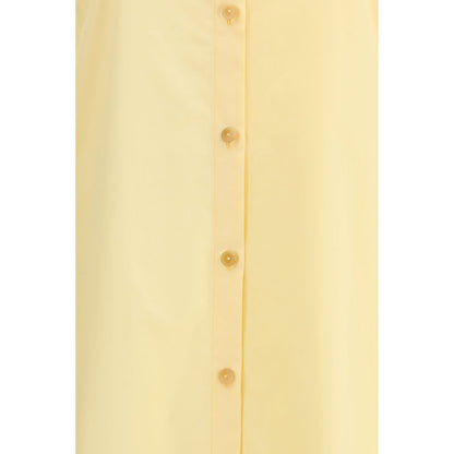 Khaite Bicolor Cotton Casual Dress