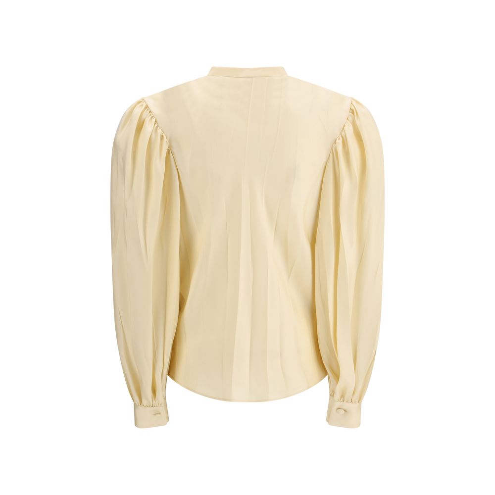 Gucci Beige Silk Shirt - Elegant Twill Design for Women