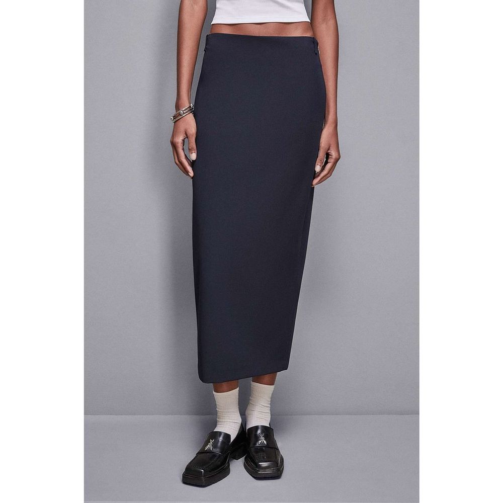 Patrizia Pepe Navy Blue Long Skirt for Women - Elegant & Versatile