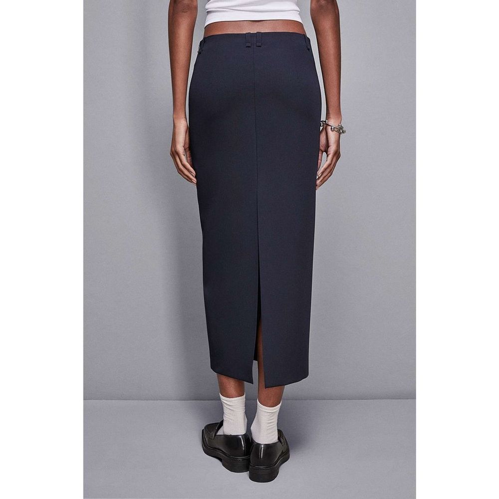 Patrizia Pepe Navy Blue Long Skirt for Women - Elegant & Versatile