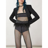 Patrizia Pepe Tank Top Noir en Polyester pour Femme