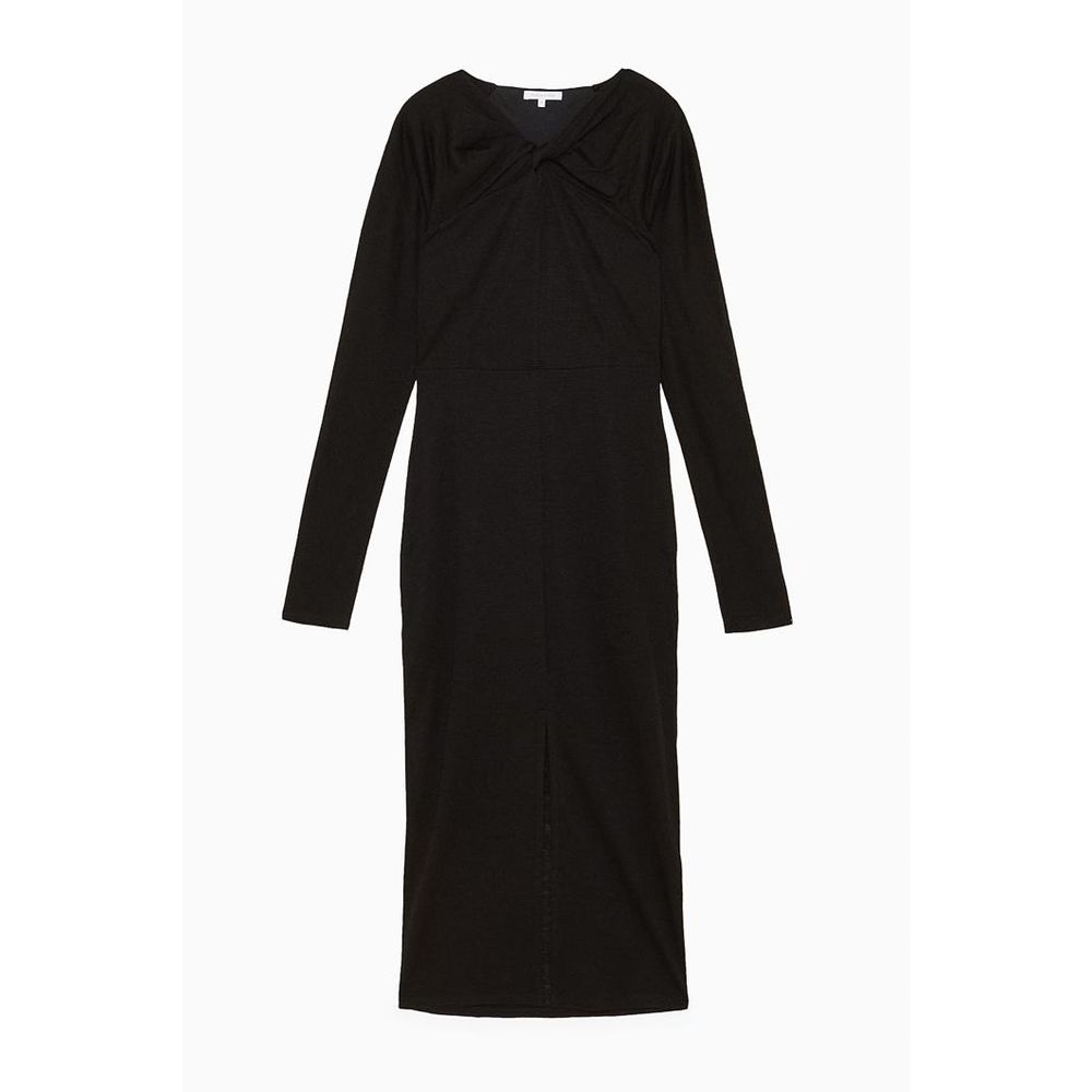 Patrizia Pepe Black Wool Casual Dress - Elegant & Versatile