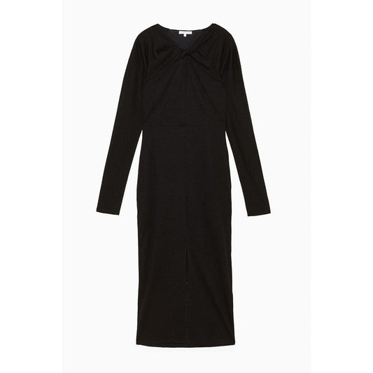 Patrizia Pepe Black Wool Casual Dress - Elegant & Versatile