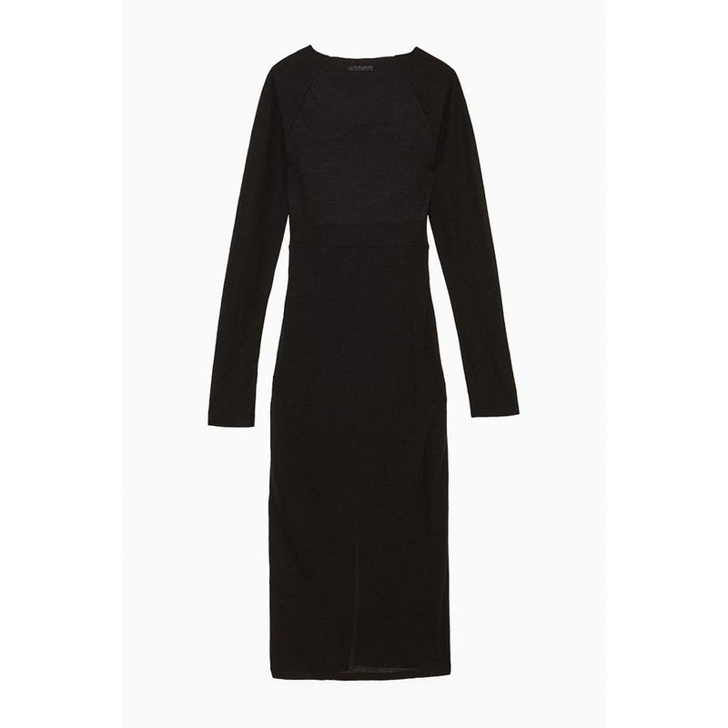 Patrizia Pepe Black Wool Casual Dress - Elegant & Versatile