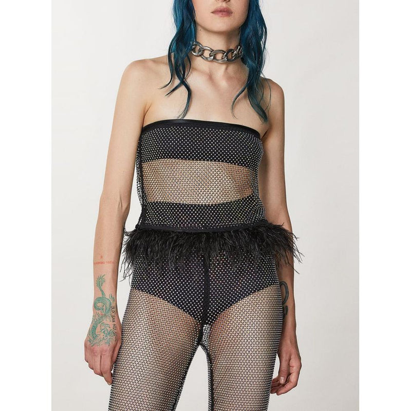 Patrizia Pepe Tank Top Noir en Polyester pour Femme