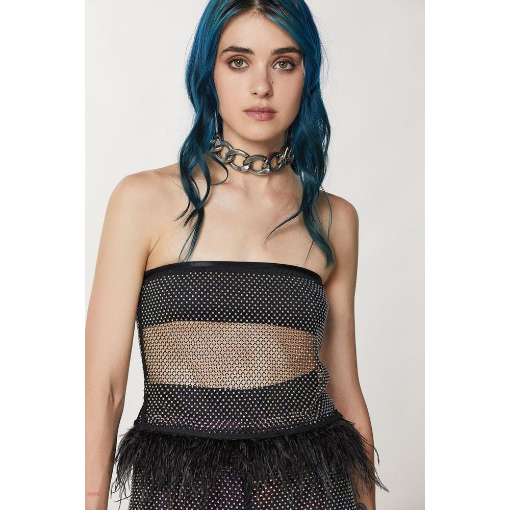 Patrizia Pepe Tank Top Noir en Polyester pour Femme
