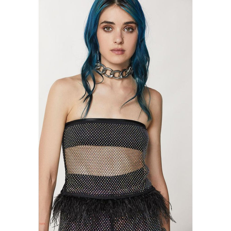 Patrizia Pepe Tank Top Noir en Polyester pour Femme