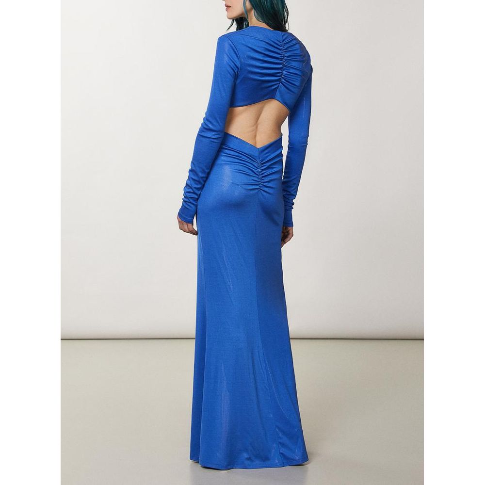 Patrizia Pepe Blue Ray Polyester Casual Dress