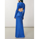 Patrizia Pepe Blue Ray Polyester Casual Dress
