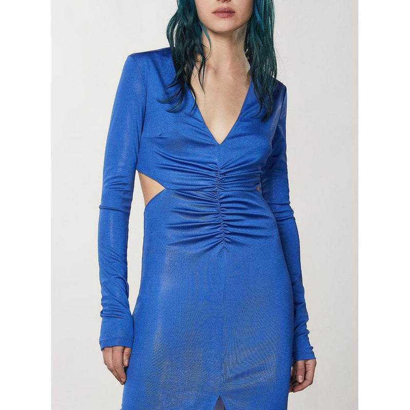 Patrizia Pepe Blue Ray Polyester Casual Dress