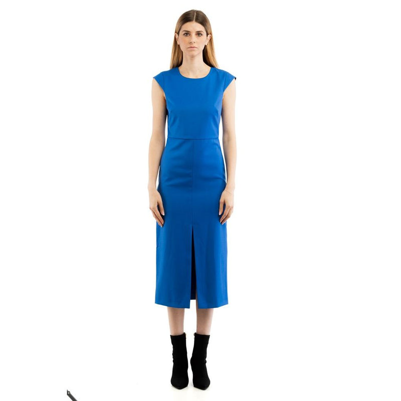 Patrizia Pepe Blue Ray Midi Casual Dress for Women