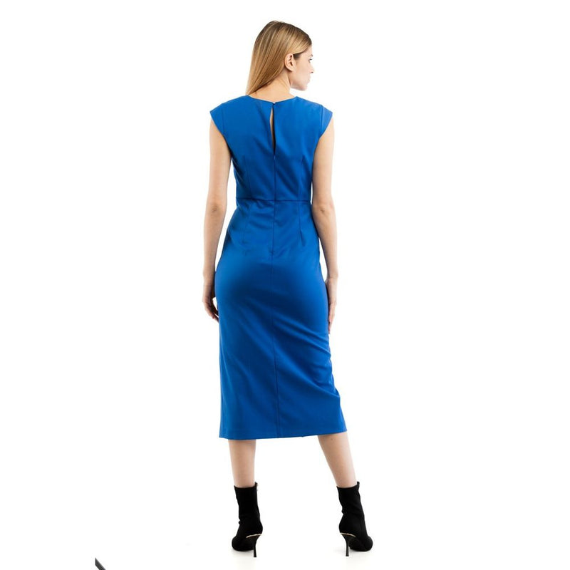 Patrizia Pepe Blue Ray Midi Casual Dress for Women