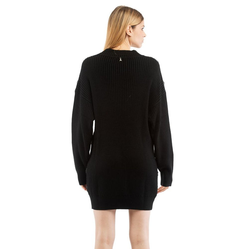 Patrizia Pepe Nero Black Nylon Casual Dress - Elegant Evening Wear