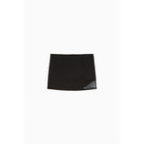 Patrizia Pepe Black Viscose Mini Skirt - Chic Italian Design