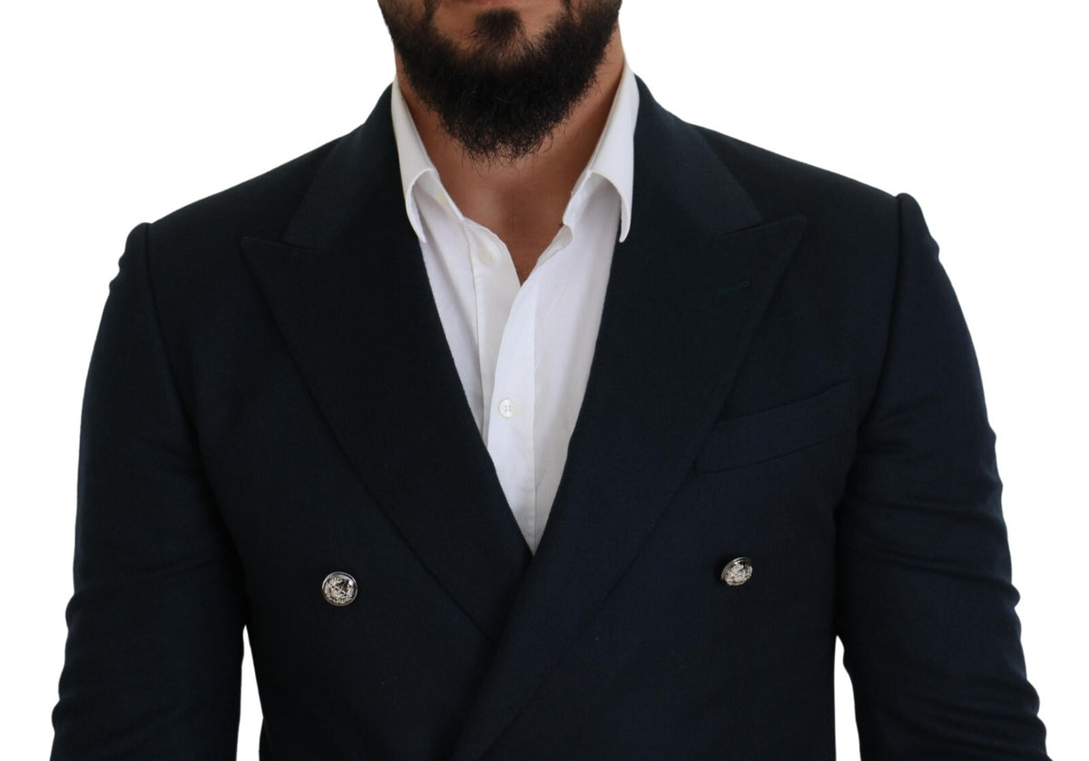 Dolce &amp; Gabbana, veste de costume formelle bleu à double boutonnage