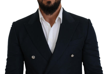 Dolce &amp; Gabbana, veste de costume formelle bleu à double boutonnage