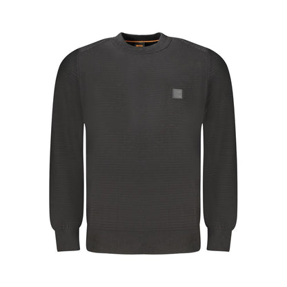 Pull en coton noir Hugo Boss pour homme