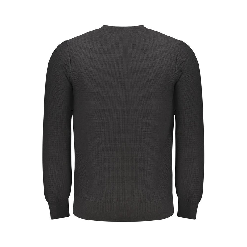 Hugo Boss Black Cotton Men Sweater