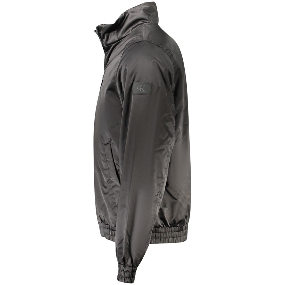 Calvin Klein Black Polyester Men Jacket - Eco-Friendly & Stylish