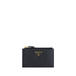 Prada Black Calf Leather Bos Taurus Wallet