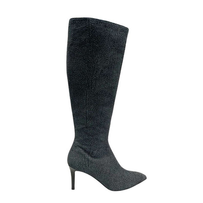 Borbonese Black Genuine Leather Women Boot
