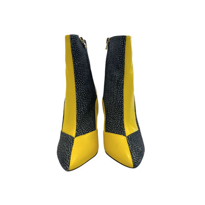 Borbonese Yellow Genuine Leather Women Boot
