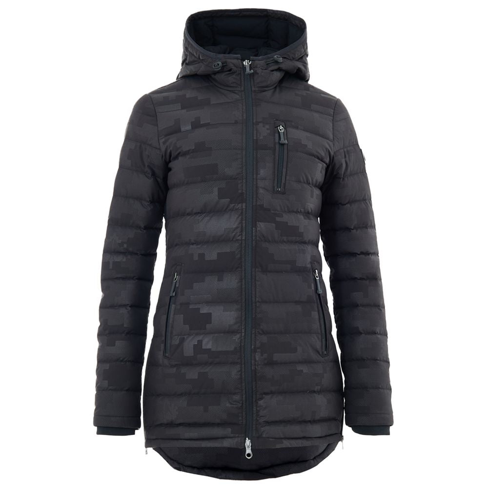 Moose Knuckles Black Nylon Coat - Lightweight Down Jacket