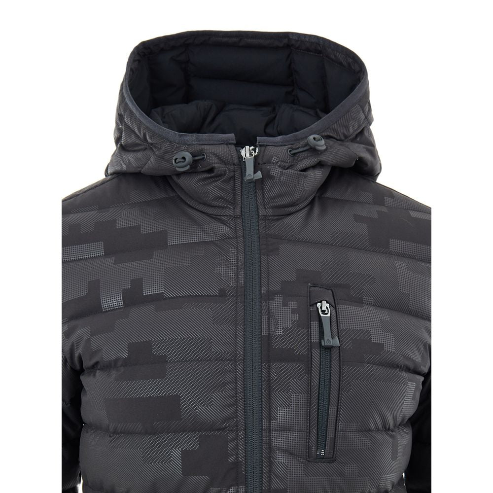 Moose Knuckles Black Nylon Coat - Lightweight Down Jacket