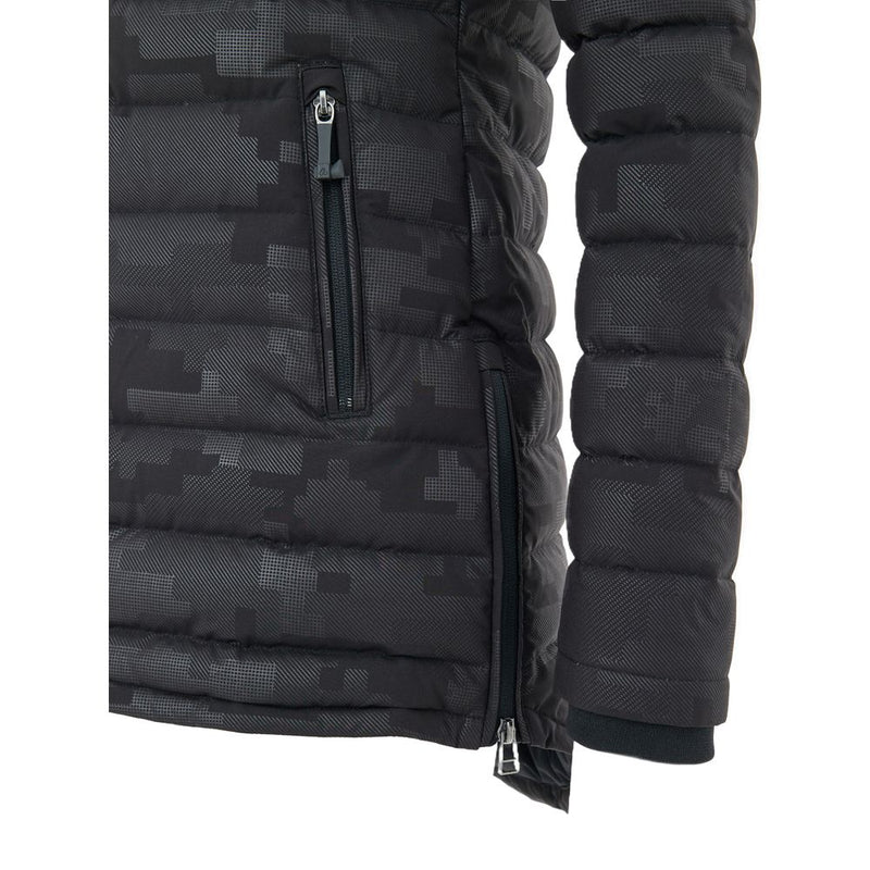 Moose Knuckles Black Nylon Coat - Lightweight Down Jacket
