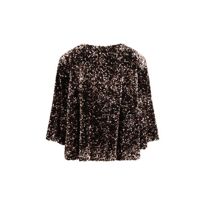 Ella Brown Polyester Blouse