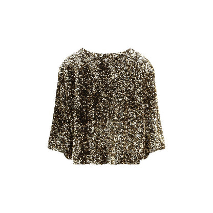 Ella Gold Polyester Blouse