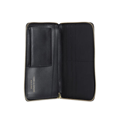 Portefeuille Comme Des Garçons en cuir de vache noir