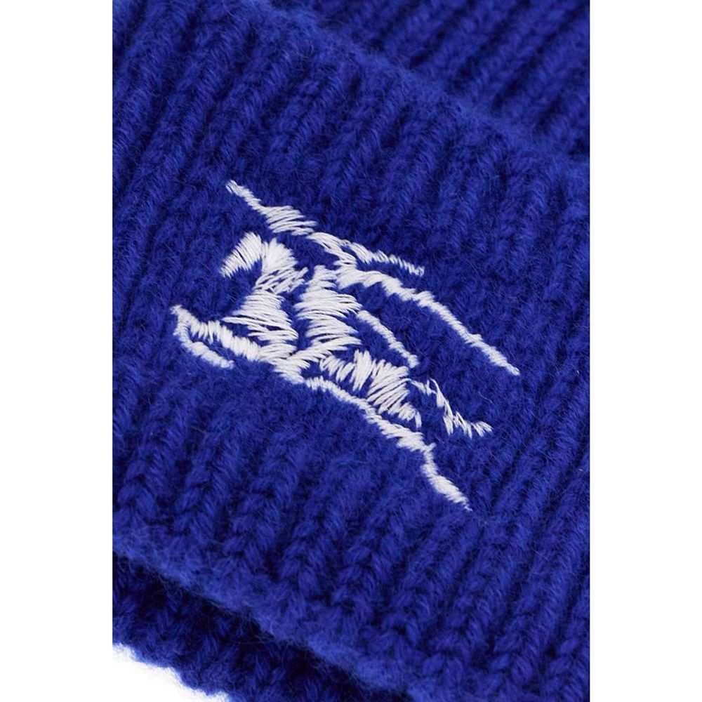 Bonnet en cachemire bleu Burberry