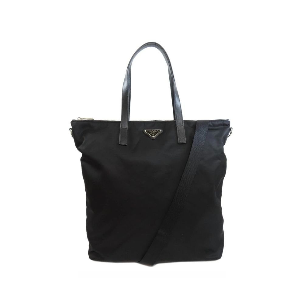 Prada Black Nylon Tote Bag