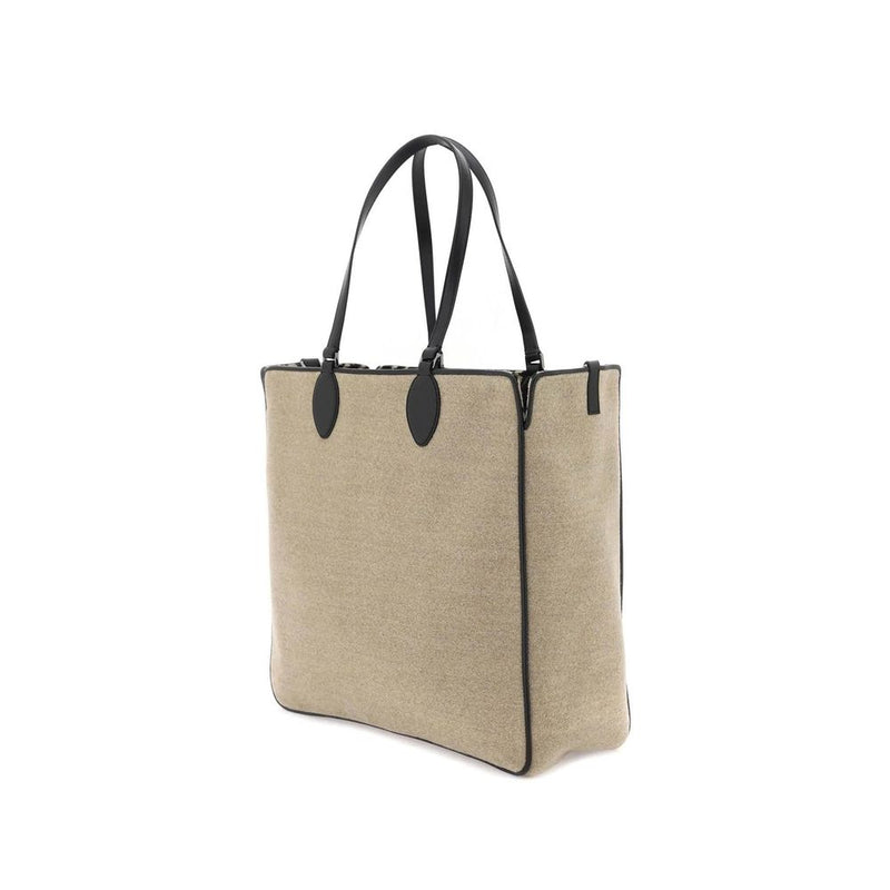 Valentino Garavani Beige Wool Tote Bag for Men