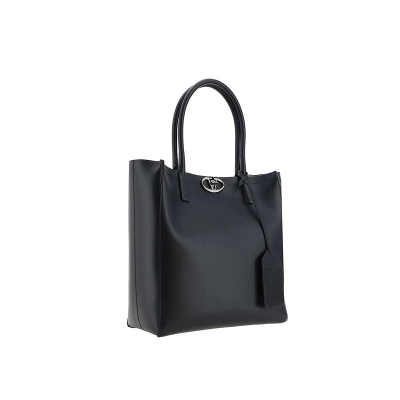 Valentino Garavani Black Calfskin Tote Bag for Men