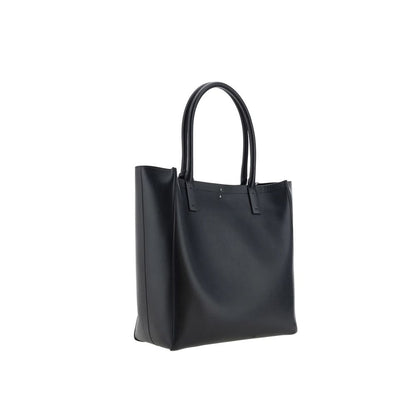 Sac cabas Valentino Garavani en cuir de veau noir