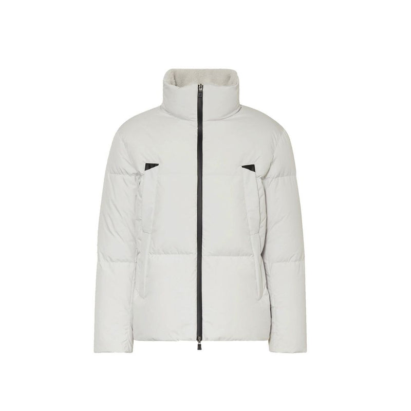 Herno Gray Polyester Coat for Men