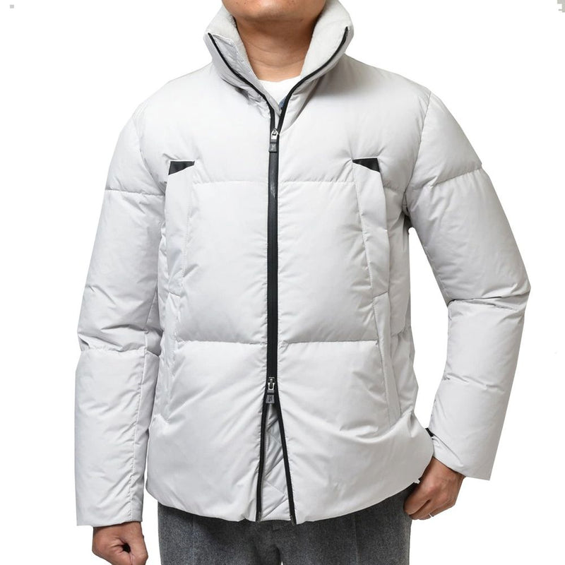 Herno Gray Polyester Coat for Men