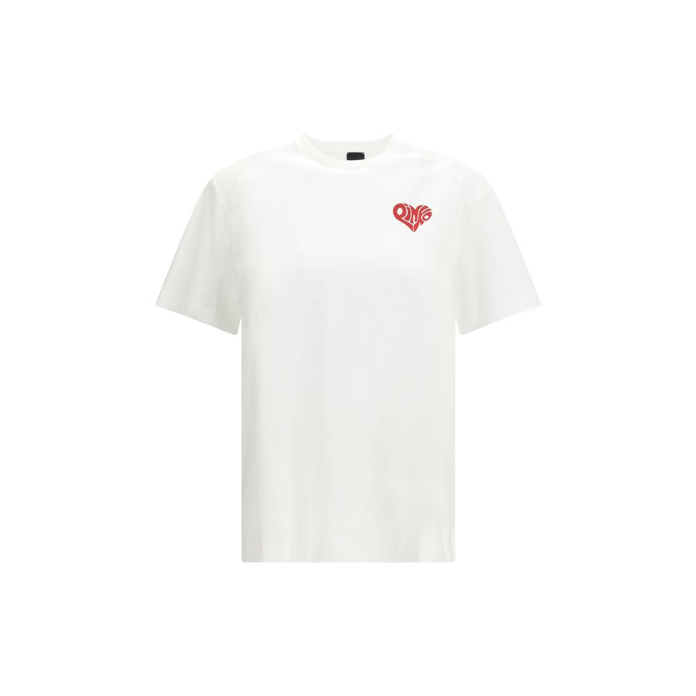 PINKO Strepitoso T-Shirt en Coton Blanc pour Femmes