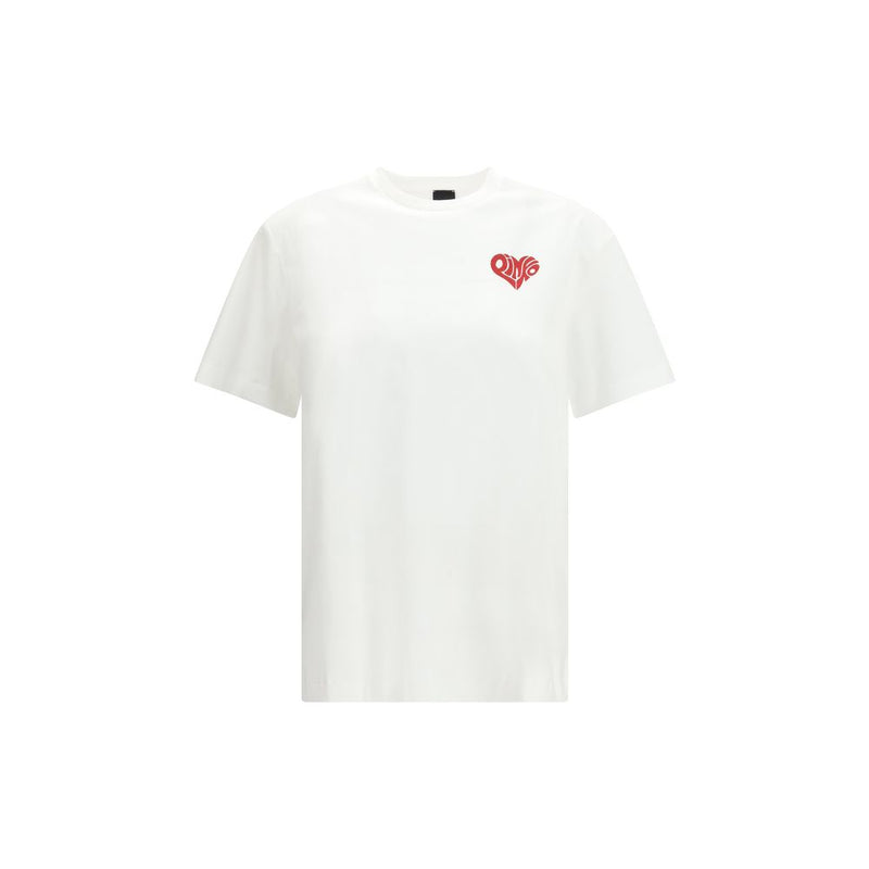 PINKO Strepitoso White Cotton T-Shirt for Women