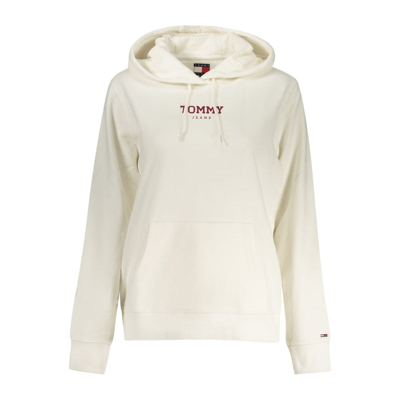 Tommy Hilfiger White Cotton Women's Sweatshirt - Stylish & Comfortable