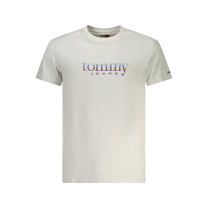 T-shirt homme Tommy Hilfiger Grigio en coton