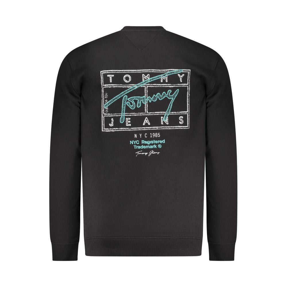 Sweat-shirt Tommy Hilfiger en coton noir pour homme