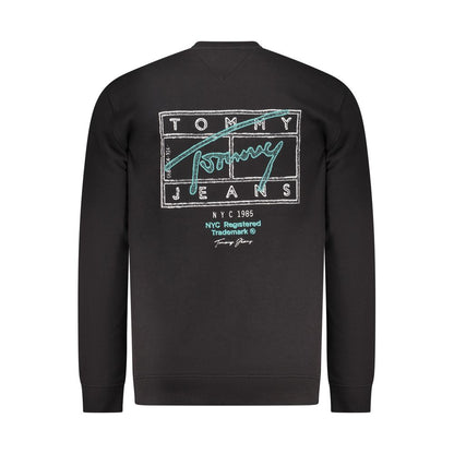 Sweat-shirt Tommy Hilfiger en coton noir pour homme