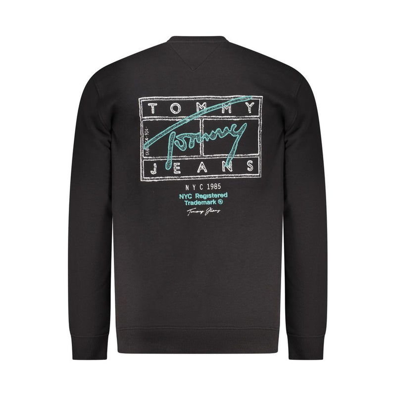Tommy Hilfiger Zwarte Katoenen Heren Sweatshirt