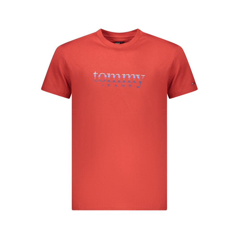 T-shirt homme Tommy Hilfiger Rosso en coton