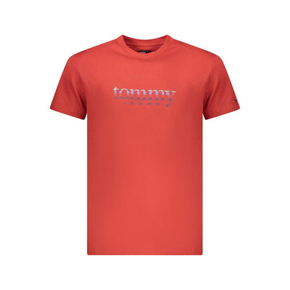 T-shirt homme Tommy Hilfiger Rosso en coton