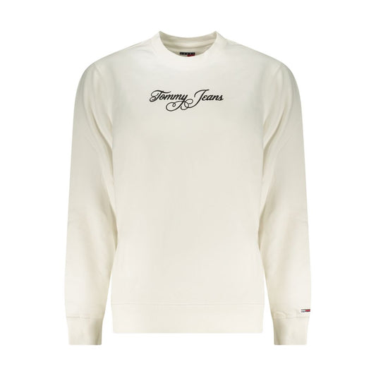 Tommy Hilfiger Women's White Cotton Sweatshirt - Comfortable & Stylish