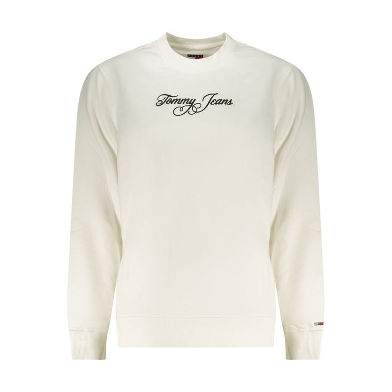Tommy Hilfiger White Cotton Women's Sweatshirt - Casual Elegance